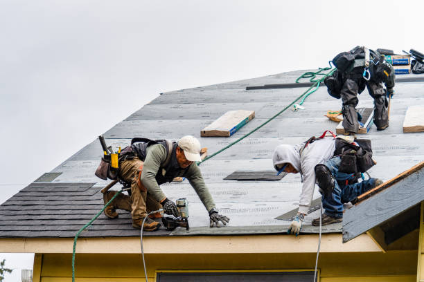 Professional Gutter Installation technician working in Old Fort, NC